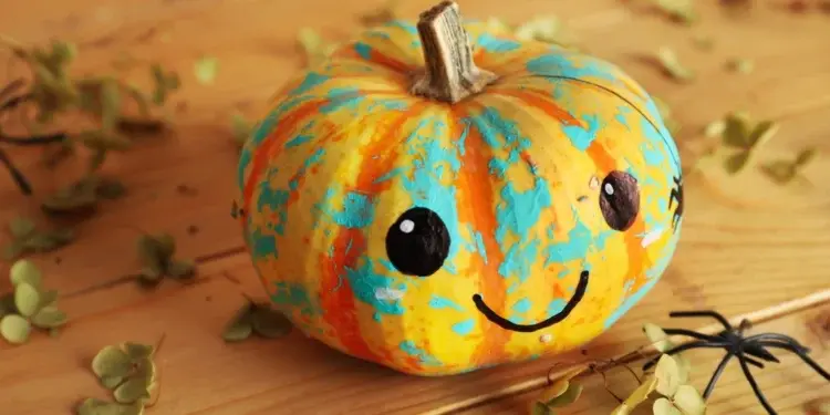 Как украсить тыкву без ножа