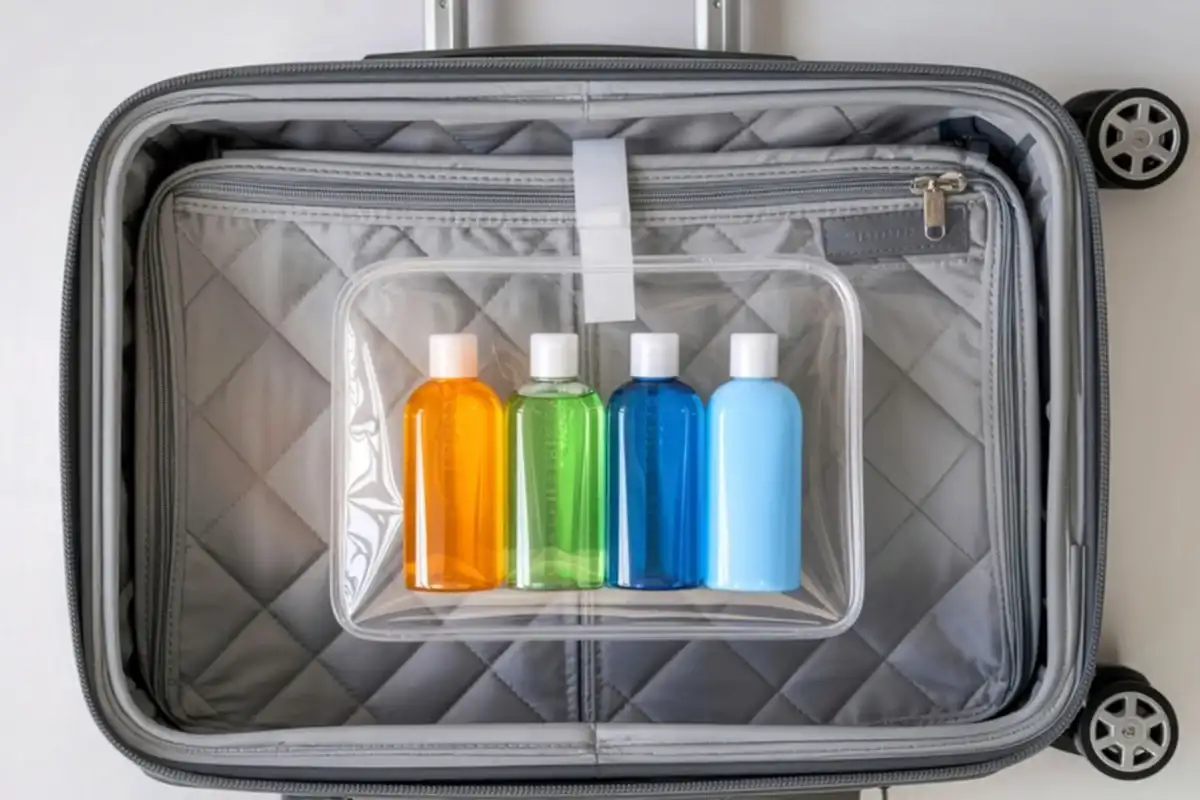 TSA правила для косметики в ручной клади в аэропорту летом 2025